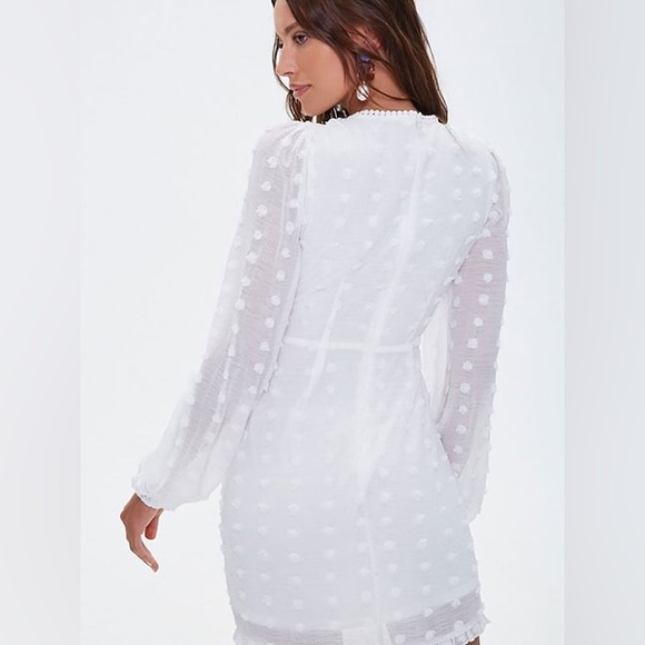 NWOT Forever 21 White Embroidered Dress Size Small - Picture 2 of 10